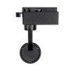 GLOBOSTAR® LUGANO 60804 Μονοφασικό Σποτ Ράγας LED 10W 1250lm 36° AC 220-240V IP20 Φυσικό Λευκό 4500K - Bridgelux COB Chip & TÜV SÜD Driver - Eurotrack 1PH - Μαύρο Ματ - Μ8.5 x Π5 x Υ18cm - 5 Χρόνια Εγγύηση