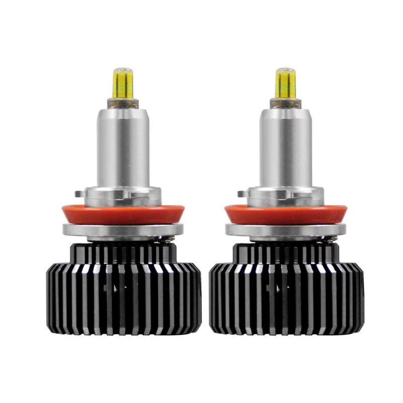 GloboStar® 82065 H9 360° Line Extreme KIT Βασικού Φωτισμού Αυτοκινήτου & Φορτηγού 3rd Generation Can-Bus Extreme Truck Series LED CREE CXB COB 80W 7600lm DC 9-32V Αδιάβροχο IP66 Ψυχρό Λευκό 6000K