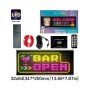 GLOBOSTAR® MATRIX GLB-106-0007 Κυλιόμενη Ψηφιακή Επιγραφή / Κορνίζα 33x20cm P4.5 64x32 Pixel LED 10W AC 220-240V Αδιάβροχο IP65 Πολύχρωμο RGB - Bluetooth Control μέσω iPIXEL APP - Μ34.5 x Π0.4 x Υ20cm - 2 Χρόνια Εγγύηση