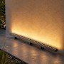 GLOBOSTAR® WASHERLUMA GLB-103-0033 Μπάρα Φωτισμού Wall Washer LED 36W 3240lm 30° AC 220-240V Αδιάβροχο IP65 Θερμό Λευκό 2700K - Sanan SMD Chip - Γκρι Ανθρακί Ματ - Μ100 x Π4 x Υ6.5cm - 3 Χρόνια Εγγύηση
