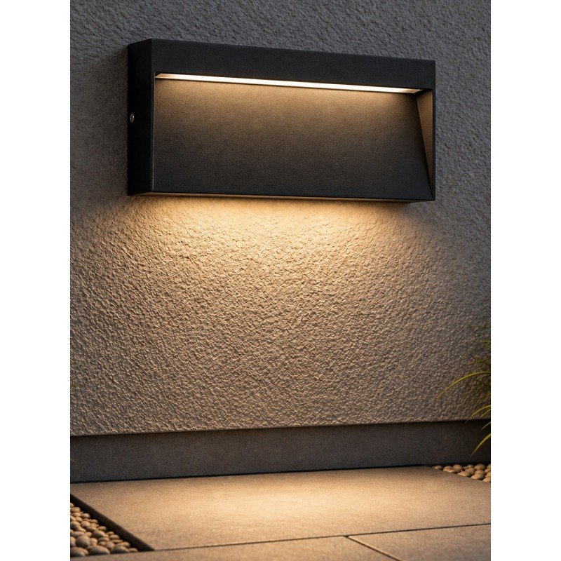 GLOBOSTAR® STEPINI GLB-103-0036 Φωτιστικό Σκαλοπατιού / Διαδρόμου LED 9W 810lm 45° AC 220-240V Αδιάβροχο IP65 Θερμό Λευκό 2700K - Sanan SMD Chip - Μαύρο Ματ - Μ20 x Π3 x Υ9cm - 3 Χρόνια Εγγύηση GLOBOSTAR® STEPINI GLB-103-0036 Φωτιστικό Σκαλοπατιού / Διαδρόμου LED 9W 810lm 45° AC 220-240V Αδιάβροχο IP65 Θερμό Λευκό 2700K - Sanan SMD Chip - Μαύρο Ματ - Μ20 x Π3 x Υ9cm - 3 Χρόνια Εγγύηση