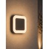 GLOBOSTAR® LINEART GLB-103-0039 Φωτιστικό Τοίχου / Απλίκα LED 18W 1620lm 120° AC 220-240V Αδιάβροχο IP65 Θερμό Λευκό 2700K - Sanan SMD Chip - Μαύρο Ματ - Μ20 x Π4.5 x Υ20cm - 3 Χρόνια Εγγύηση