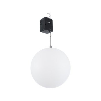GloboStar® 51203 LIFT BALL Επαγγελματικό Φωτιστικό Ειδικών Εφέ Φ60cm KINETIC BALL Light CREE LED 4in1 15W - 15 x 1W LED SMD Chips RGBW - Μέγιστο Μήκος Ανύψωσης 3.5 Μέτρα - AC 220V-240V DMX512 Display on Body - Μαύρο - Μ17 x Π13 x Υ26cm - 2 Χρόνια Εγγύση