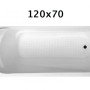 COMMON 120χ70 ΛΟΥΤΗΡΑΣ ΑΚΡΥΛΙΚΟΣ ΜΕ ΒΑΣΗ 120x70 27-1270