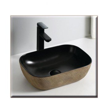 LEVIDI ΝΙΠΤΗΡΑΣ460*335*140 BEIGE PATTERN BLACK MAT 72-2030 LEVIDI ΝΙΠΤΗΡΑΣ460*335*140 BEIGE PATTERN BLACK MAT 72-2030