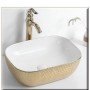 ELEGAN-6 465*340*135 ΝΙΠΤΗΡΑΣ WHITE-GOLD PATTERN 83-8417