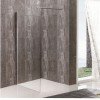 PANEL ΤΖΑΜΙ  ΔΙΑ/ΝΕΣ 90*195h/8mm ME ΜΠΡΑΤΣΟ  ST/ST 70-120 cm 90-1604