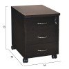 ΣΥΡΤΑΡΙΕΡΑ ΓΡΑΦΕΙΟΥ ΕΠΑΓΓΕΛΜΑΤΙΚΗ SIENNA HM2011.02 WENGE ΜΕ 3ΣΥΡΤΑΡΙΑ 38X48X53cm