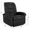 ΠΟΛΥΘΡΟΝΑ RELAX ΜΕ ΜΗΧΑΝΙΣΜΟ MASSAGE ROCCA HM0026.01 PU ΜΑΥΡΟ 88x90x80 εκ.