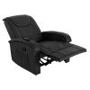 ΠΟΛΥΘΡΟΝΑ RELAX ΜΕ ΜΗΧΑΝΙΣΜΟ MASSAGE ROCCA HM0026.01 PU ΜΑΥΡΟ 88x90x80 εκ.