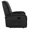 ΠΟΛΥΘΡΟΝΑ RELAX ΜΕ ΜΗΧΑΝΙΣΜΟ MASSAGE ROCCA HM0026.01 PU ΜΑΥΡΟ 88x90x80 εκ.