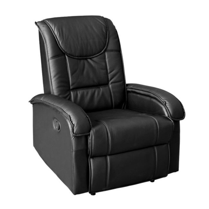 ΠΟΛΥΘΡΟΝΑ RELAX ΜΕ ΜΗΧΑΝΙΣΜΟ MASSAGE ROCCA HM0026.01 PU ΜΑΥΡΟ 88x90x80 εκ.
