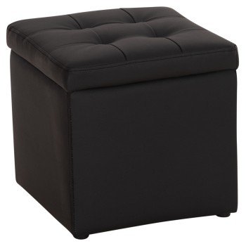 ΣΚΑΜΠΩ ΜΕ ΑΠΟΘΗΚΕΥΤΙΚΟ ΧΩΡΟ PU ΜΑΥΡΟ CUBE HM224.01 38x38x36.5Υεκ.