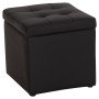 ΣΚΑΜΠΩ ΜΕ ΑΠΟΘΗΚΕΥΤΙΚΟ ΧΩΡΟ PU ΜΑΥΡΟ CUBE HM224.01 38x38x36.5Υεκ.