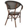 ΠΟΛΥΘΡΟΝΑ ΑΛΟΥΜΙΝΙΟΥ CLAY BAMBOO LOOK ΚΑΦΕ ΜΕ TEXTLINE HM5025 60,5x59x81Υ