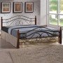 ΚΡΕΒΑΤΙ ΜΕΤΑΛΛΟ RUBBERWOOD CELINA HM311 ΓΙΑ ΣΤΡΩΜΑ 150x200 εκ.