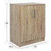 ΠΑΠΟΥΤΣΟΘΗΚΗ ΝΤΟΥΛΑΠΙ EMERIE HM2206.02 ΜΕΛΑΜΙΝΗ SONAMA 60X40,5X80Υεκ.