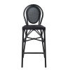 ΣΚΑΜΠΟ ΑΛΟΥΜΙΝΙΟΥ AZARIA HM5060 BAMBOO LOOK ΜΑΥΡΟ ΜΕ TEXTLINE 44x52x115Υεκ.