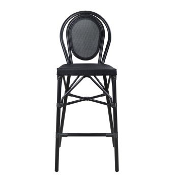 ΣΚΑΜΠΟ ΑΛΟΥΜΙΝΙΟΥ AZARIA HM5060 BAMBOO LOOK ΜΑΥΡΟ ΜΕ TEXTLINE 44x52x115Υεκ.