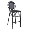 ΣΚΑΜΠΟ ΑΛΟΥΜΙΝΙΟΥ AZARIA HM5060 BAMBOO LOOK ΜΑΥΡΟ ΜΕ TEXTLINE 44x52x115Υεκ.