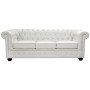 ΚΑΝΑΠΕΣ 3ΘΕΣΙΟΣ T.CHESTERFIELD HM3009.02 ΤΕΧΝΟΔΕΡΜΑ ΛΕΥΚΟ ΜΑΤ 208x90x73 εκ.