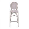 ΣΚΑΜΠΩ ΑΛΟΥΜΙΝΙΟΥ BAMBOO LOOK ΠΑΤΙΝΑ ΛΕΥΚΟ ΜΕ TEXTLINE HM5110 41x52x116 εκ.