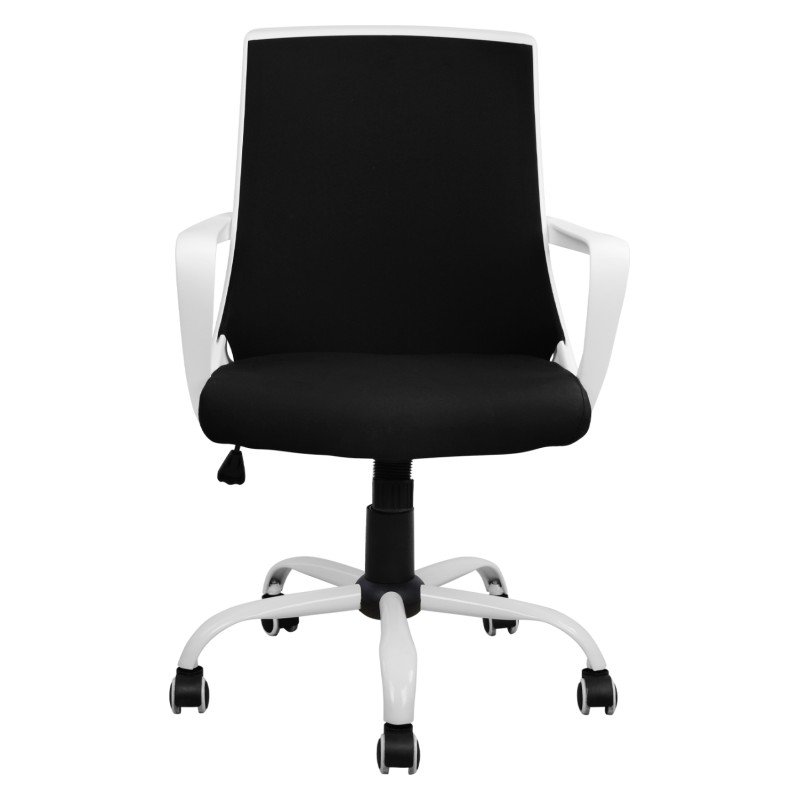 ΚΑΡΕΚΛΑ ΓΡΑΦΕΙΟΥ MALFOI HM1053.01 ΜΑΥΡO MESH & ΠΟΔΙ ΜΕΤΑΛΛΙΚΟ 58x59x103 εκ.