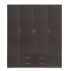 ΝΤΟΥΛΑΠΑ 4ΦΥΛΛΗ ΜΕ 2 ΣΥΡΤΑΡΙΑ AZALEA 200x55.5x180Υ εκ. HM353.01 ZEBRANO