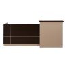 ΓΡΑΦΕΙΟ ΥΠΟΔΟΧΗΣ DALTON HM2068.01 ΜΕΛΑΜΙΝΗ ΣΕ WENGE-ΜΠΕΖ 240x80x106Υεκ.