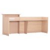 ΓΡΑΦΕΙΟ ΥΠΟΔΟΧΗΣ DALTON HM2068.02 ΜΕΛΑΜΙΝΗ ΣΕ SONAMA-ΜΠΕΖ 240x80x106Υεκ.