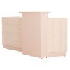 ΓΡΑΦΕΙΟ ΥΠΟΔΟΧΗΣ DALTON HM2068.02 ΜΕΛΑΜΙΝΗ ΣΕ SONAMA-ΜΠΕΖ 240x80x106Υεκ.