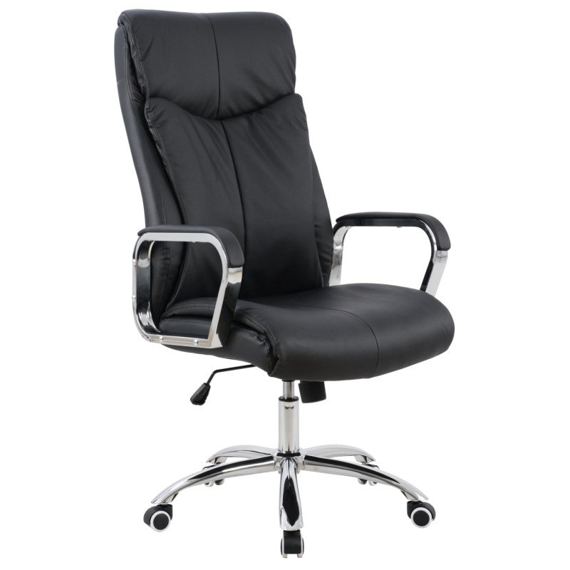 ΚΑΡΕΚΛΑ ΓΡΑΦΕΙΟΥ SHASHI HM1093.01 ΜΑΥΡΟ PU 63x80x118-126Υ