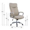 ΚΑΡΕΚΛΑ ΓΡΑΦΕΙΟΥ SHASHI HM1093.07 PU ΣΕ ΕΚΡΟΥ 63x80x118-126Yεκ