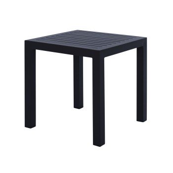 ΤΡΑΠΕΖΙ ΑΛΟΥΜΙΝΙΟΥ QIANA HM5402.02 ΓΚΡΙ 45x45x45,5Υ εκ.