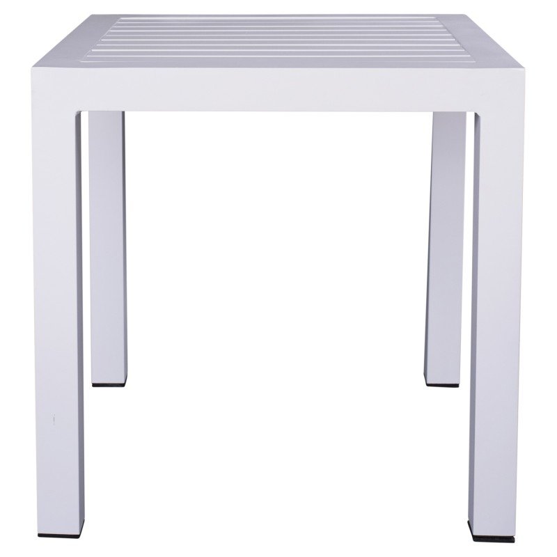 ΤΡΑΠΕΖΙ ΑΛΟΥΜΙΝΙΟΥ QIANA HM5402.01 ΛΕΥΚΟ 45x45x45,5Υ εκ.