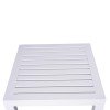 ΤΡΑΠΕΖΙ ΑΛΟΥΜΙΝΙΟΥ QIANA HM5402.01 ΛΕΥΚΟ 45x45x45,5Υ εκ.