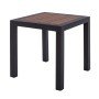 ΤΡΑΠΕΖΙ ΑΛΟΥΜΙΝΙΟΥ SABRA HM5403.02 ΓΚΡΙ ΜΕ POLYWOOD 45Χ45X45,5Yεκ.