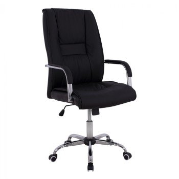 ΚΑΡΕΚΛΑ ΓΡΑΦΕΙΟΥ ANGEE HM1106.01 PU ΣΕ ΧΡΩΜΑ ΜΑΥΡΟ 58,5x70x120Υεκ