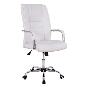 ΚΑΡΕΚΛΑ ΓΡΑΦΕΙΟΥ ANGEE HM1106.02 PU ΣΕ ΧΡΩΜΑ ΛΕΥΚΟ 58,5x70x120Yεκ