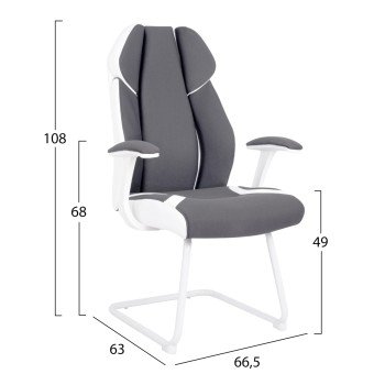 ΠΟΛΥΘΡΟΝΑ ZAHARA HM1102 ΣΕ ΓΚΡΙ ΧΡΩΜΑ 63x64x107cm
