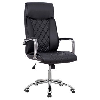 ΚΑΡΕΚΛΑ ΓΡΑΦΕΙΟΥ SHAILA HM1104.01 ΣΕ ΧΡΩΜΑ ΜΑΥΡΟ 64x68x116-123Υεκ.