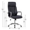 ΚΑΡΕΚΛΑ ΓΡΑΦΕΙΟΥ SHAILA HM1104.01 ΣΕ ΧΡΩΜΑ ΜΑΥΡΟ 64x68x116-123Υεκ.