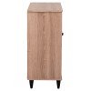 ΠΑΠΟΥΤΣΟΘΗΚΗ ΞΥΛΙΝΗ MCKENNA HM2266.02 ΣΕ ΧΡΩΜΑ SONAMA-ΜΑΥΡΟ 77x30x69Υεκ.