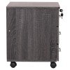 ΣΥΡΤΑΡΙΕΡΑ ΓΡΑΦΕΙΟΥ HAYDEN HM2282.01 ΣΕ ΑΝΘΡΑΚΙ ΧΡΩΜΑ 39.5x40x46.5Υεκ