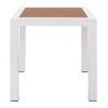 ΤΡΑΠΕΖΙ ΑΛΟΥΜΙΝΙΟΥ SABRA HM5403.01 ΛΕΥΚΟ ΜΕ POLYWOOD 45Χ45Χ45,5Y εκ.