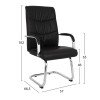 ΠΟΛΥΘΡΟΝΑ JACOB HM1045.11 ΜΑΥΡΟ PU ΜΕ ΒΑΣΗ ΧΡΩΜΙΟΥ 57x66,5x102 cm