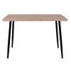 ΤΡΑΠΕΖΙ ΤΡΑΠΕΖΑΡΙΑΣ PALOMA HM8334.01, 120X70Χ76,5 SONΟMA, ΜΑΥΡΑ ΠΟΔΙΑ