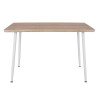 ΤΡΑΠΕΖΙ ΤΡΑΠΕΖΑΡΙΑΣ PALOMA HM8334.02, 120X70X76,5- SONOMA, ΛΕΥΚΑ ΠΟΔΙΑ