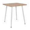 ΤΡΑΠΕΖΙ ΤΡΑΠΕΖΑΡΙΑΣ PALOMA HM8335.02, 70Χ70X76,5, SONOMA, ΛΕΥΚΑ ΠΟΔΙΑ