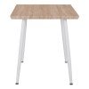 ΤΡΑΠΕΖΙ ΤΡΑΠΕΖΑΡΙΑΣ PALOMA HM8335.02, 70Χ70X76,5, SONOMA, ΛΕΥΚΑ ΠΟΔΙΑ